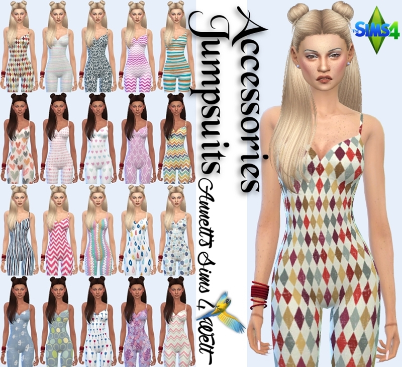 Sims 4 Ccs The Best Accessories Jumpsuits