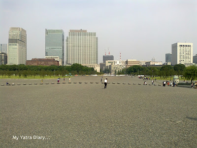 Vast open land in front of the Imperial Palace and Gardens, Tokyo - 1