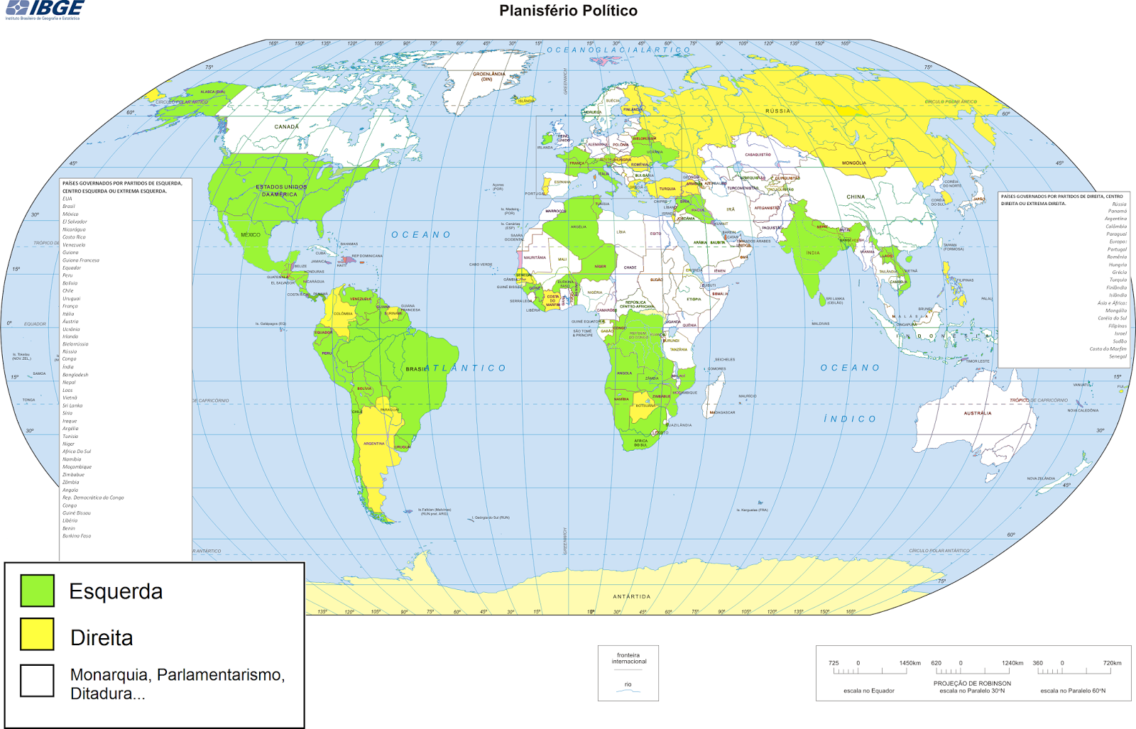 Vamos nos politizar Direita ou Esquerda? Quantos países são governados por essas duas formas de