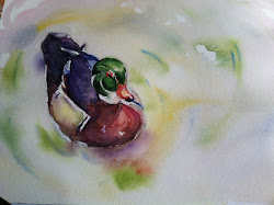 duck watercolor painting maria goose paper