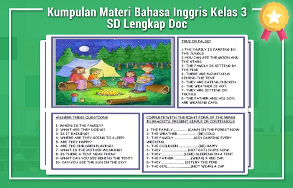 Kumpulan Bahan Bahasa Inggris Kelas 3 Sd Lengkap Doc