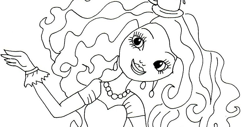 maddie hatter coloring pages - photo #17