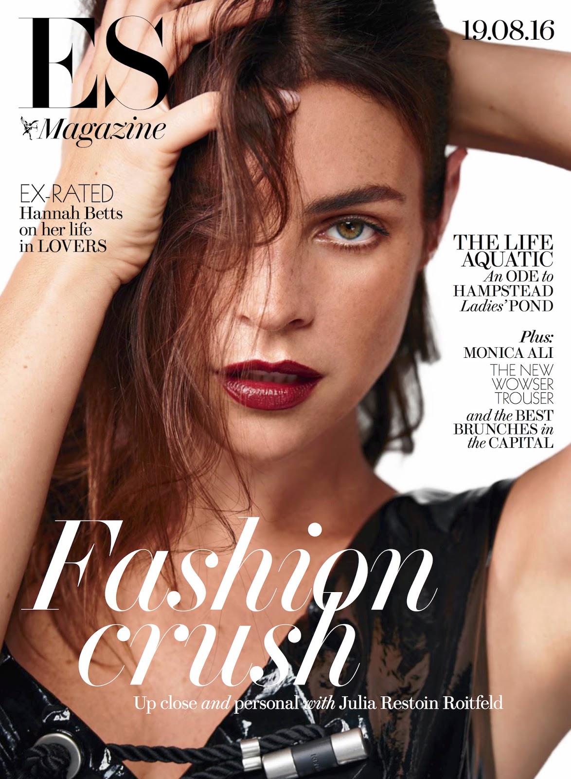 Julia Restoin Roitfeld in Evening Standard (ES) Magazine August 19th