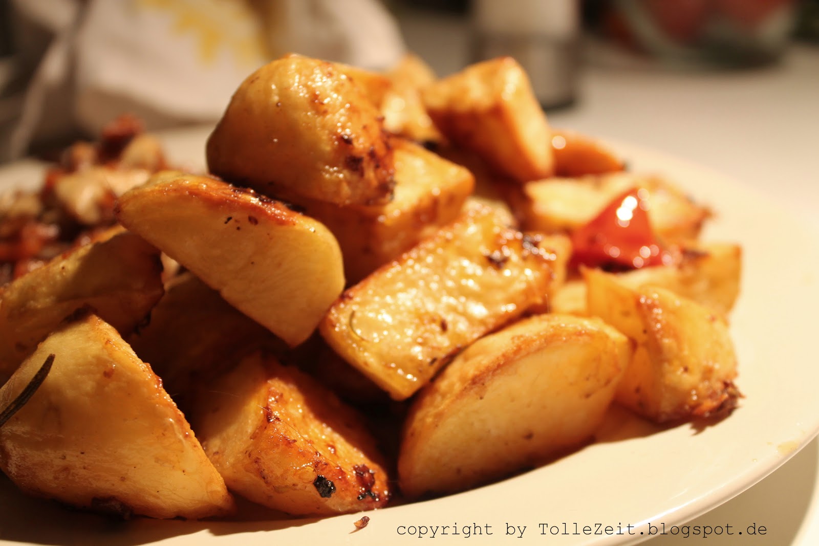 Tolle Zeit KnoblauchPaprikaKartoffeln aus dem Ofen