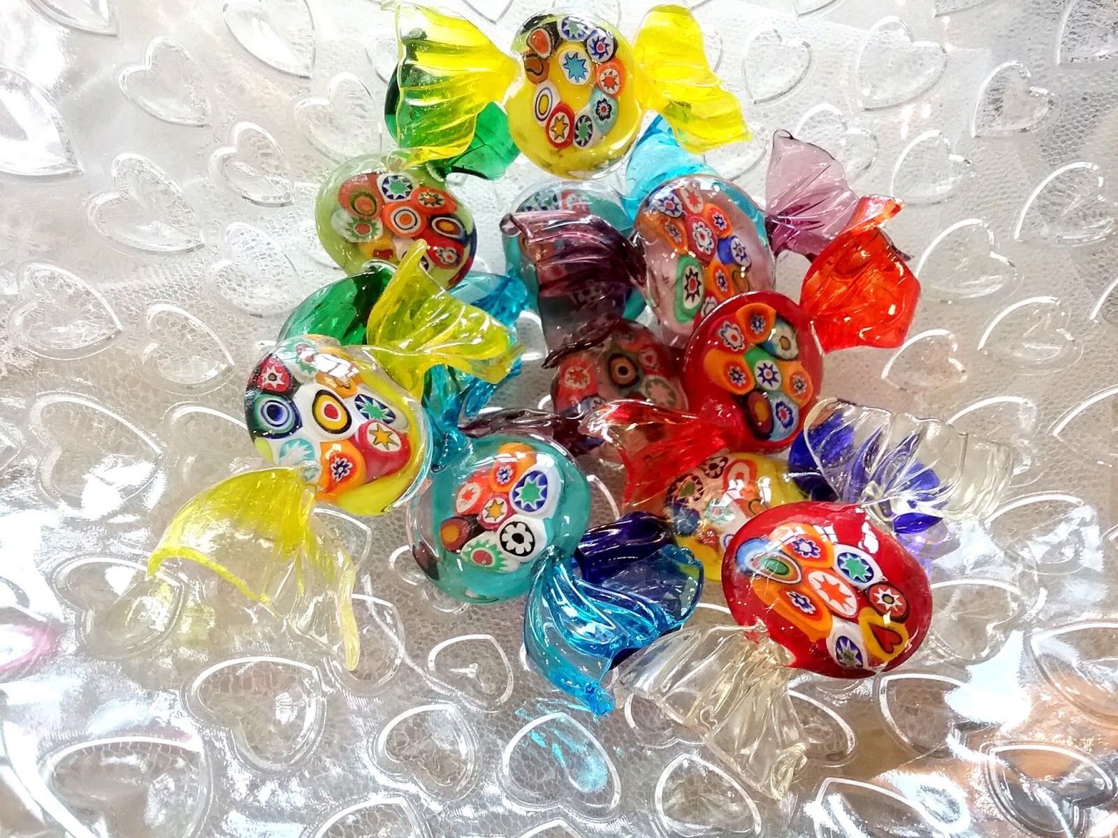 Bomboniere Di Vetro Di Murano bombonierestefan: Caramelle in Vetro di Murano decorate con Murrina
