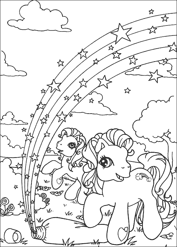Dapatkan Disini! Little Pony Mewarnai Kuda Poni