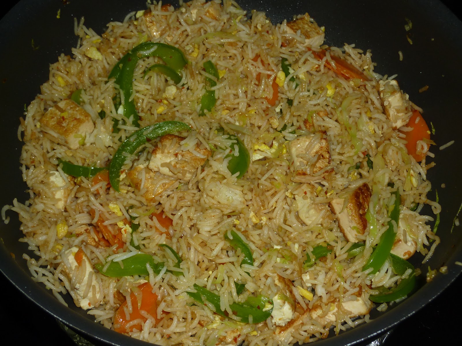 Aaha Oho: Tofu Egg Fried Rice with Chilli Garlic Sauce