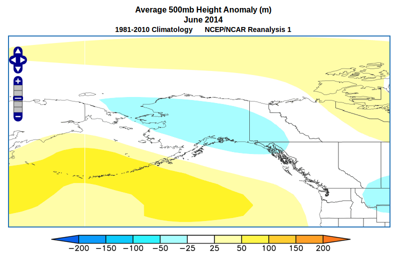 Deep Cold Alaska Weather & Climate June Anomalies