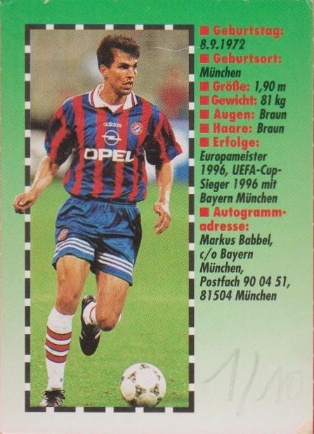 Football Cartophilic Info Exchange: Bravo Sport - Sportkarten (1995-96 Football Cartophilic Info Exchange: Bravo Sport - Sportkarten (1995-96