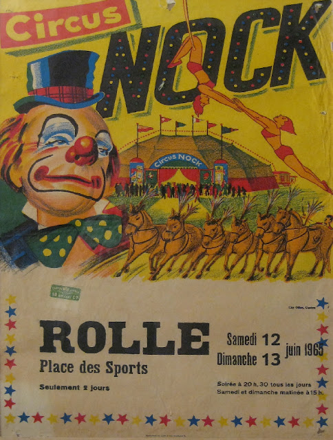 Affiche magasin du deuxième cirque Suisse