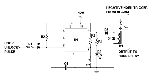 Electronic Horn Circuit Diagram