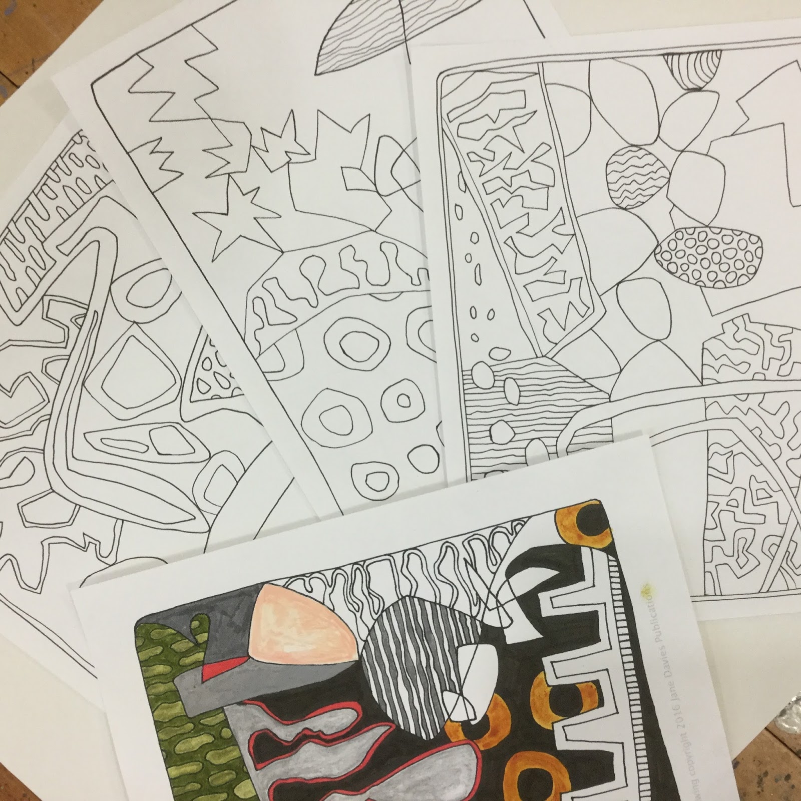 collage journeys: Coloring