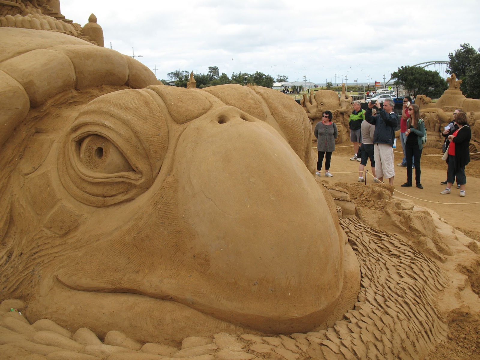 The amazing adventures of Cazzbo Sand Sculptures (Frankston Beach)