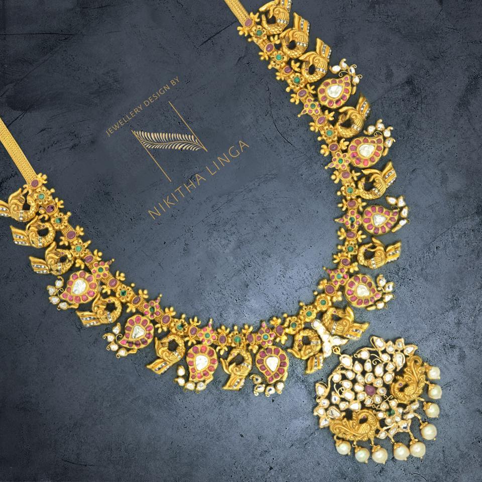 Latest Mango Necklaces by Nikitha Linga Jewellery Designs