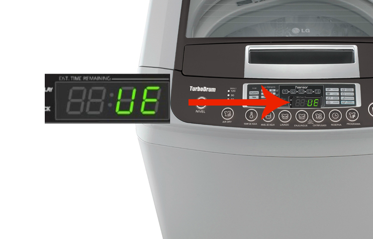 error ue lavadora lg