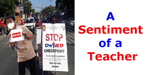A Sentiment of a Teacher