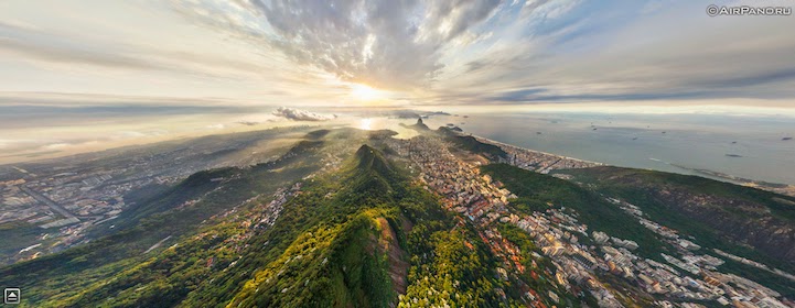 Rio de Janeiro, Brazil - 12 Incredible 360° Aerial Panoramas of Cities Around the World