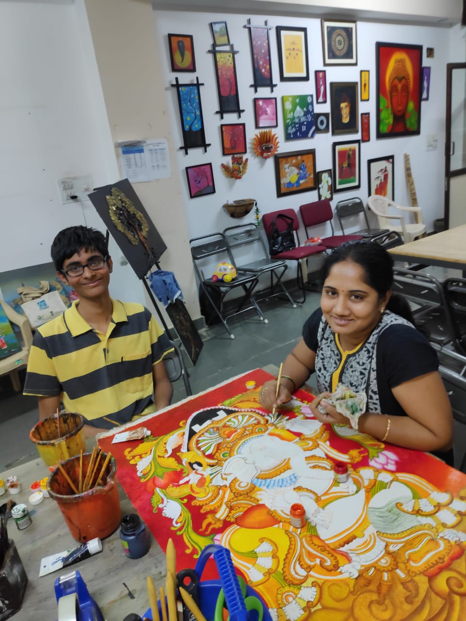 Varnaalaya Kerala Mural Painting Class Mg Road Bangalore