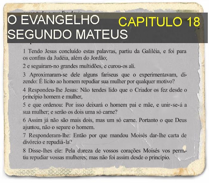 O EVANGELHO SEGUNDO MATEUS CAPITULO 18