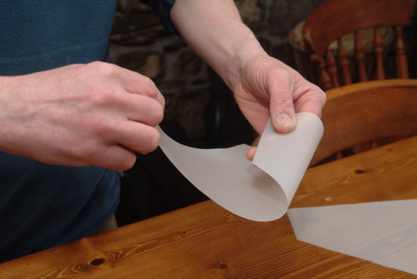 Making a Piping Bag with Greaseproof Paper