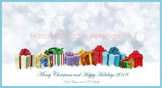 Merry Christmas and Happy Holidays 2018 - Narcissism: Echo Apologetics by Gail Meyers and KC3Lady (combining Narcissistic Personality Disorder Mother and Echo Scapegoat Recovery Tactics to reflect the expanded topic).
