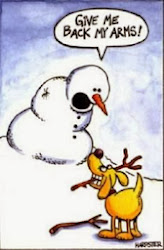 snowman funny winter dog arms cartoon give joke cartoons stick jokes frosty humor quotes