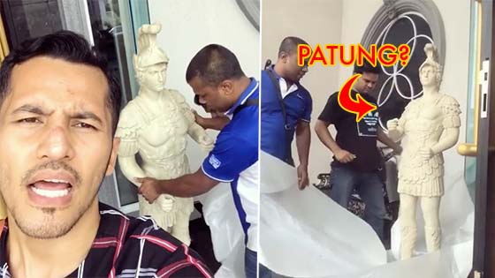 “Ni la orang kata akai letak celah kangkang” – Aliff Syukri Dikecam Letak Patung Depan Rumah “Ni la orang kata akai letak celah kangkang” – Aliff Syukri Dikecam Letak Patung Depan Rumah