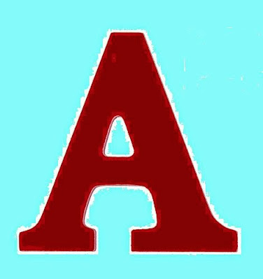 Reading the English letter "A"