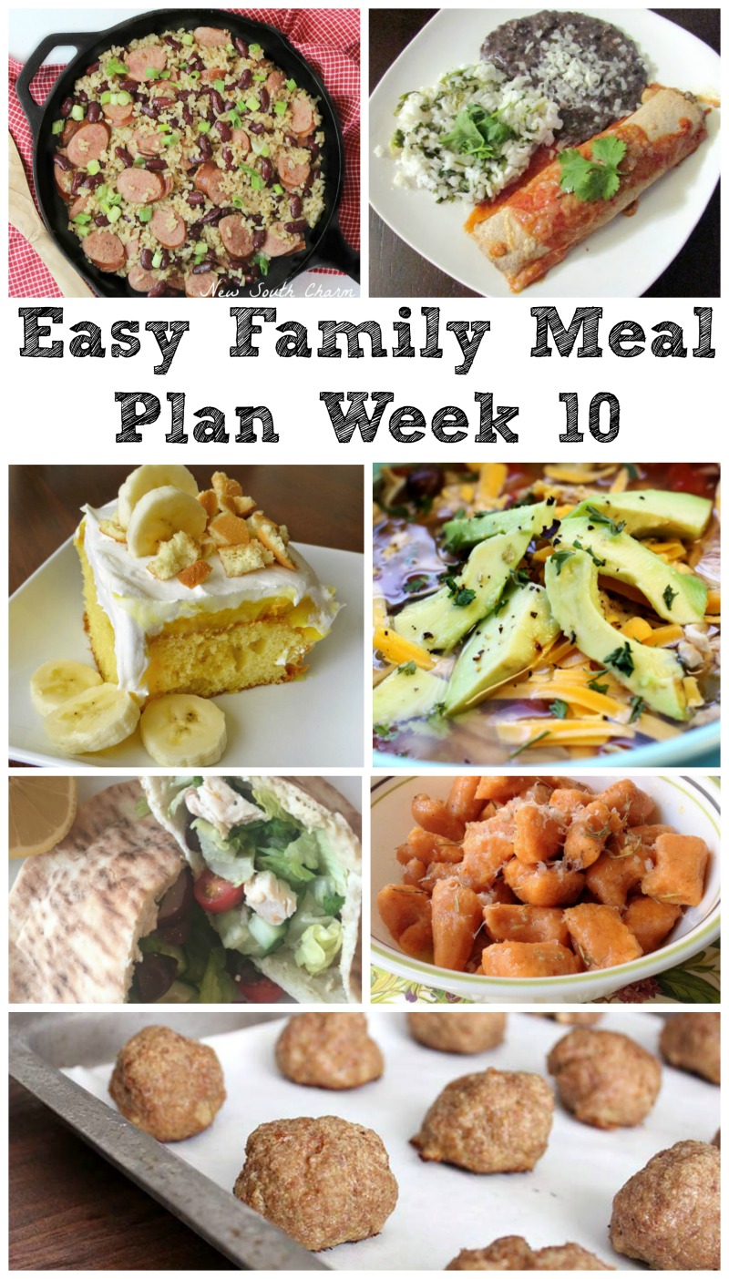 Cooking With Carlee: Easy Family Meal Plan Week 10