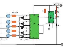 led chaser reverse circuit forward diagram christmas diwali leds connect circuits 12v battery decorations smps
