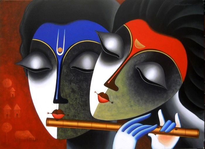 Индийский художник. Santosh Chattopadhyay 22 Индийский художник. Santosh Chattopadhyay 21