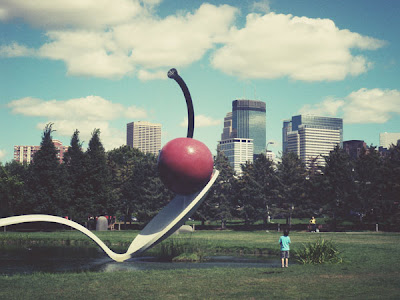 Spoonbridge and Cherry in Minneapolis Sculpture Garden