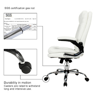 Metal Frame and Wheeels for YAMASORO Ergonomic Executive Office Chair High-Back PU Leather Computer Desk