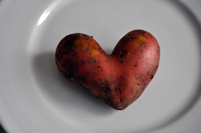 Картошка в форме сердечка