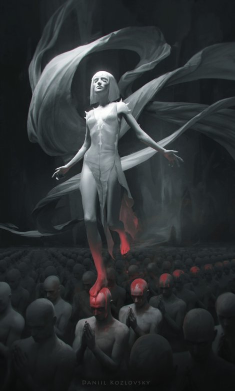 As sombrias e surreais ilustrações com toques de terror de Daniil Kozlovsky Daniil Kozlovsky artstation ilustrações fantasia arte conceitual terror surreal sombrio infernal