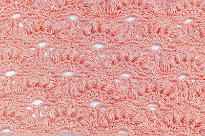 1 - Crochet Imagen Punto de abanicos con punto puff a ganchillo Majovel Crochet