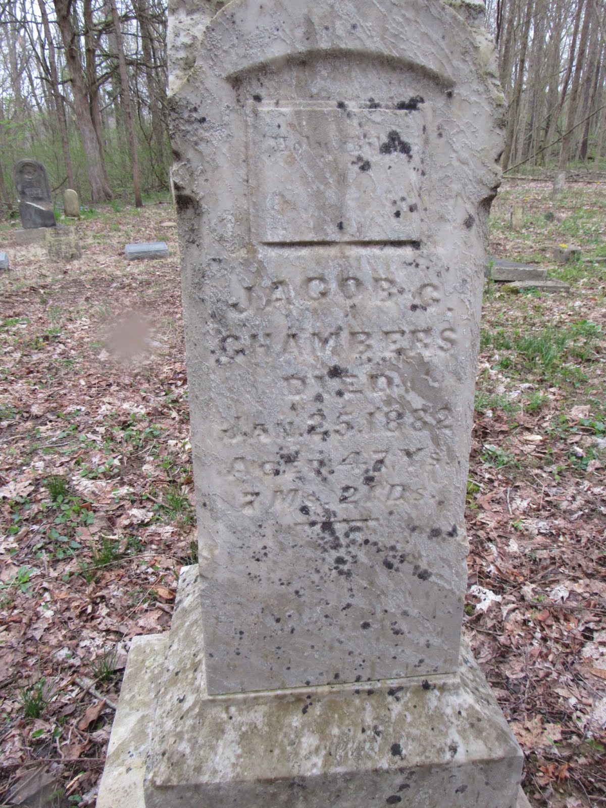 A Walk Through The Tombstones Chambers Cemetery