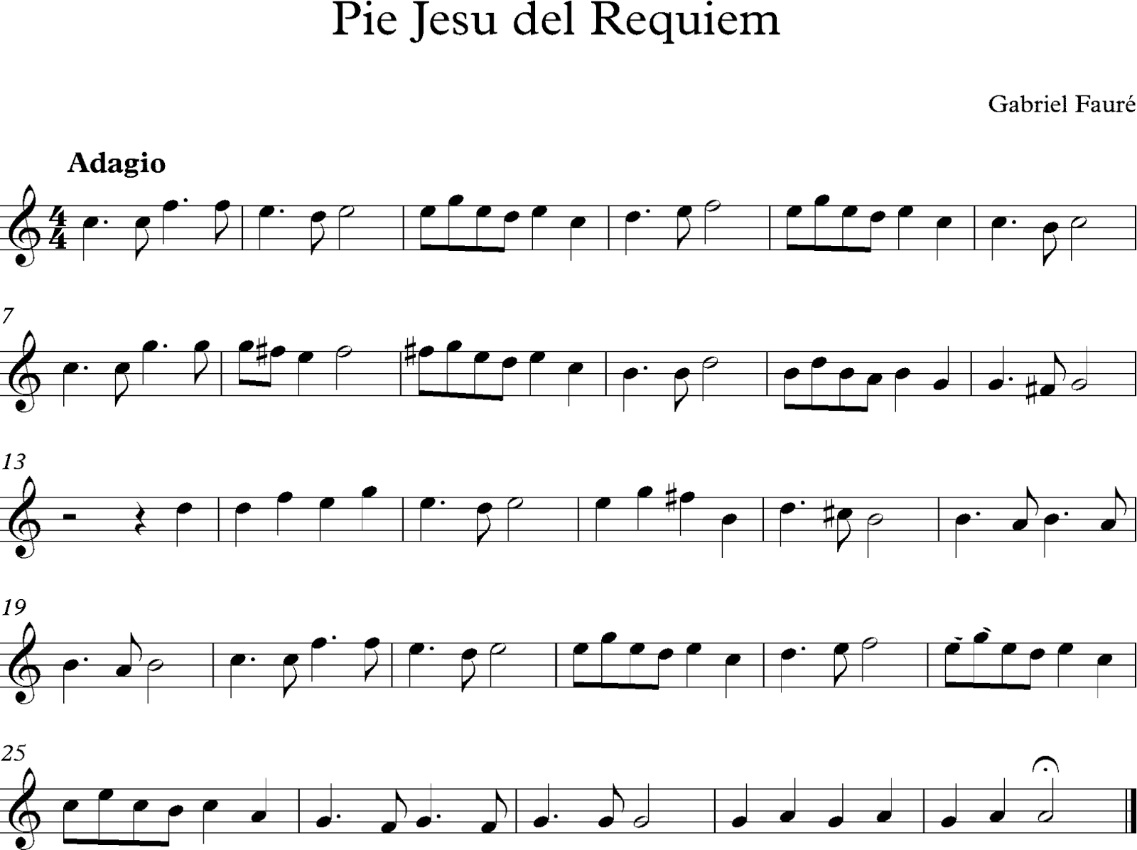 Pie Jesu Requiem de Gabriel Fauré - Descubriendo la Música