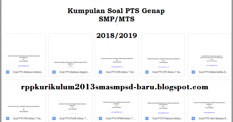 Contoh Soal UTS PKN Kelas 7 8 9 Semester 2 Kurikulum 2013