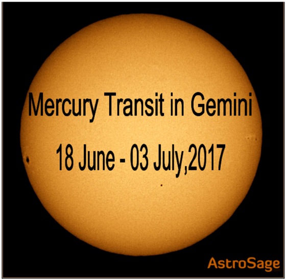 AstroSage Magazine Transit of Mercury Gemini embraces the of