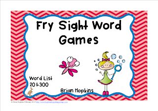 https://www.teacherspayteachers.com/Product/Fry-Sight-Word-Board-Games-No-Prep-300-Word-List-1708541