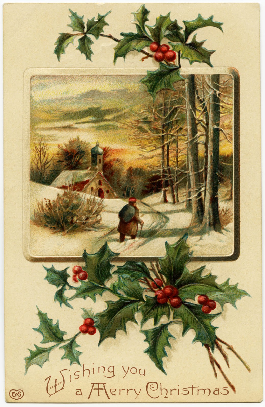 vintage christmas clip art free download - photo #18
