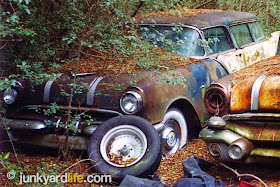 Two rare, 1955-1956 Pontiac Safari, two-door, wagons were located in the Alabama woods.