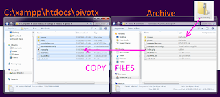 Install PivotX 2.3.11 PHP blog on Windows XAMPP tutorial 4