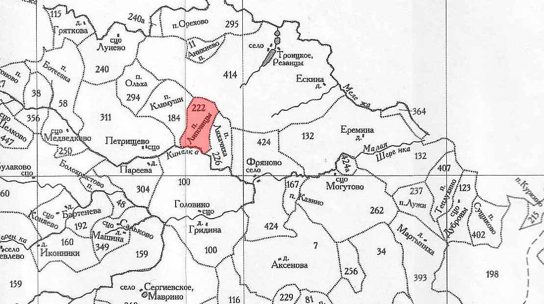 Карта старых заброшенных деревень московской области