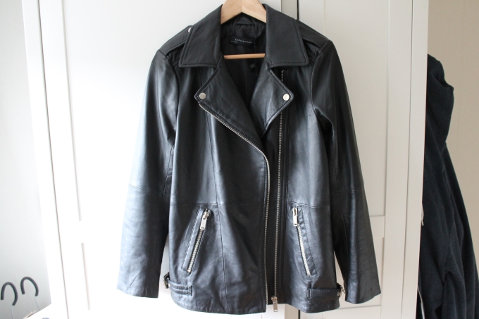 zara leren jas