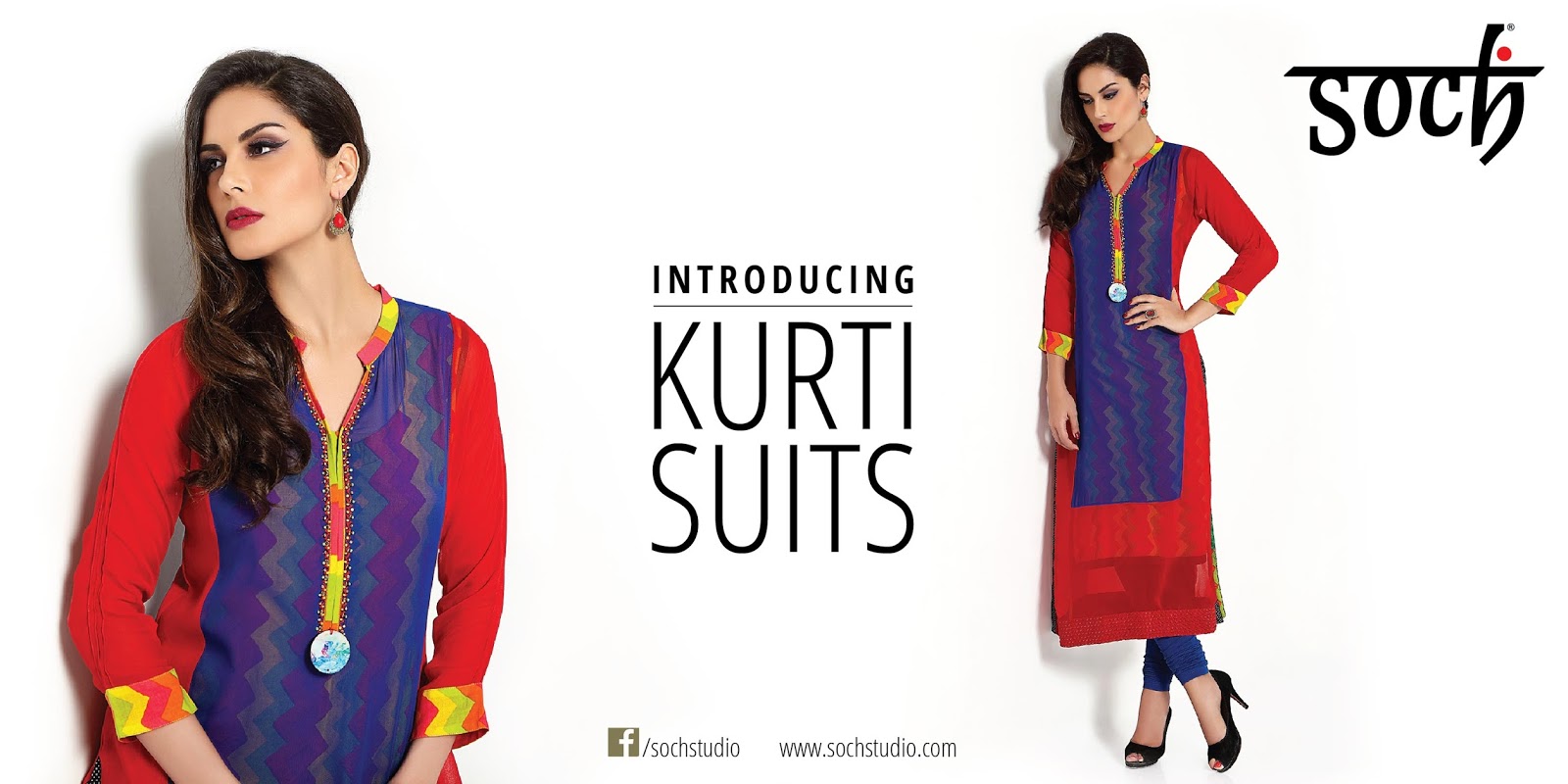 Buy Black Kurta Suit Sets for Women by SOCH Online | Ajio.com