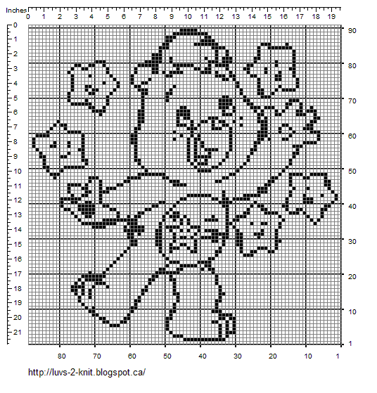 Cro Knit Inspired Creations By Luvs2knit New Care Bear Chart