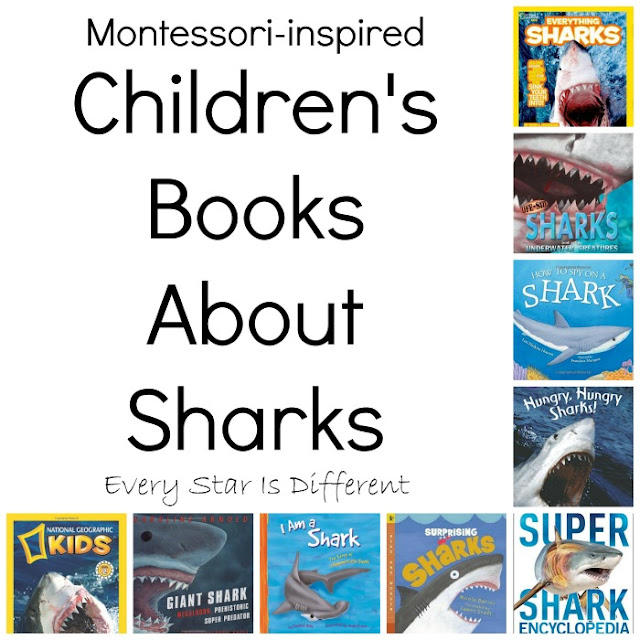 Montessori-inspired children's books about sharks