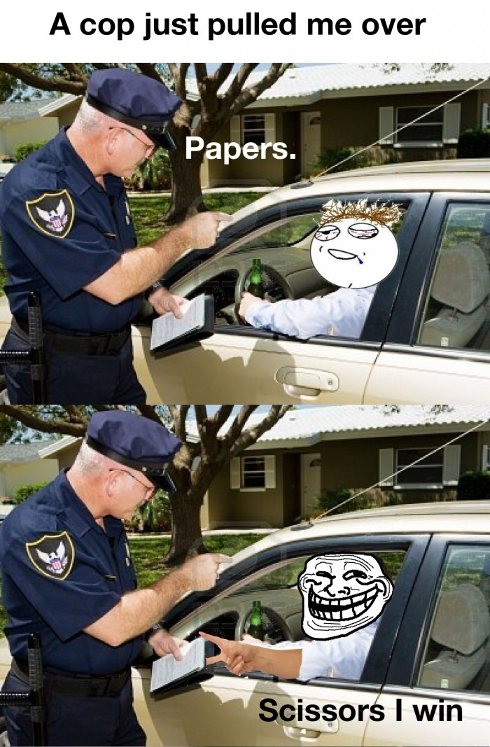 A Cop Asking For Papers - Totally Worth It